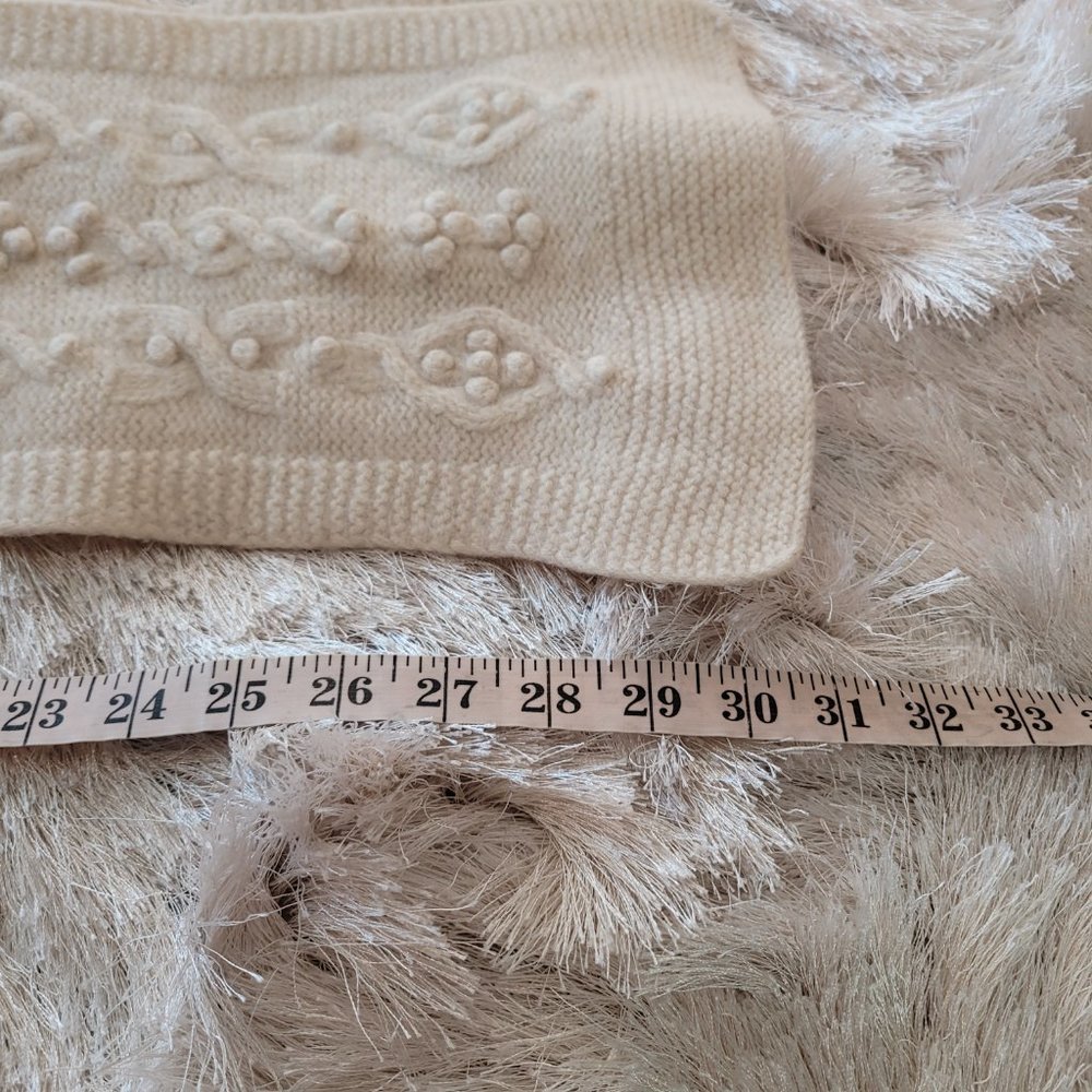 Geneva Cashmere Textured Pattern Rectangle Scarf … - image 5